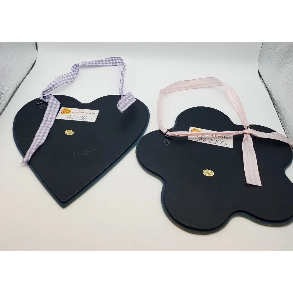 Vintage Home Interiors Kids Heart & Cloud Wall Mirrors Set
